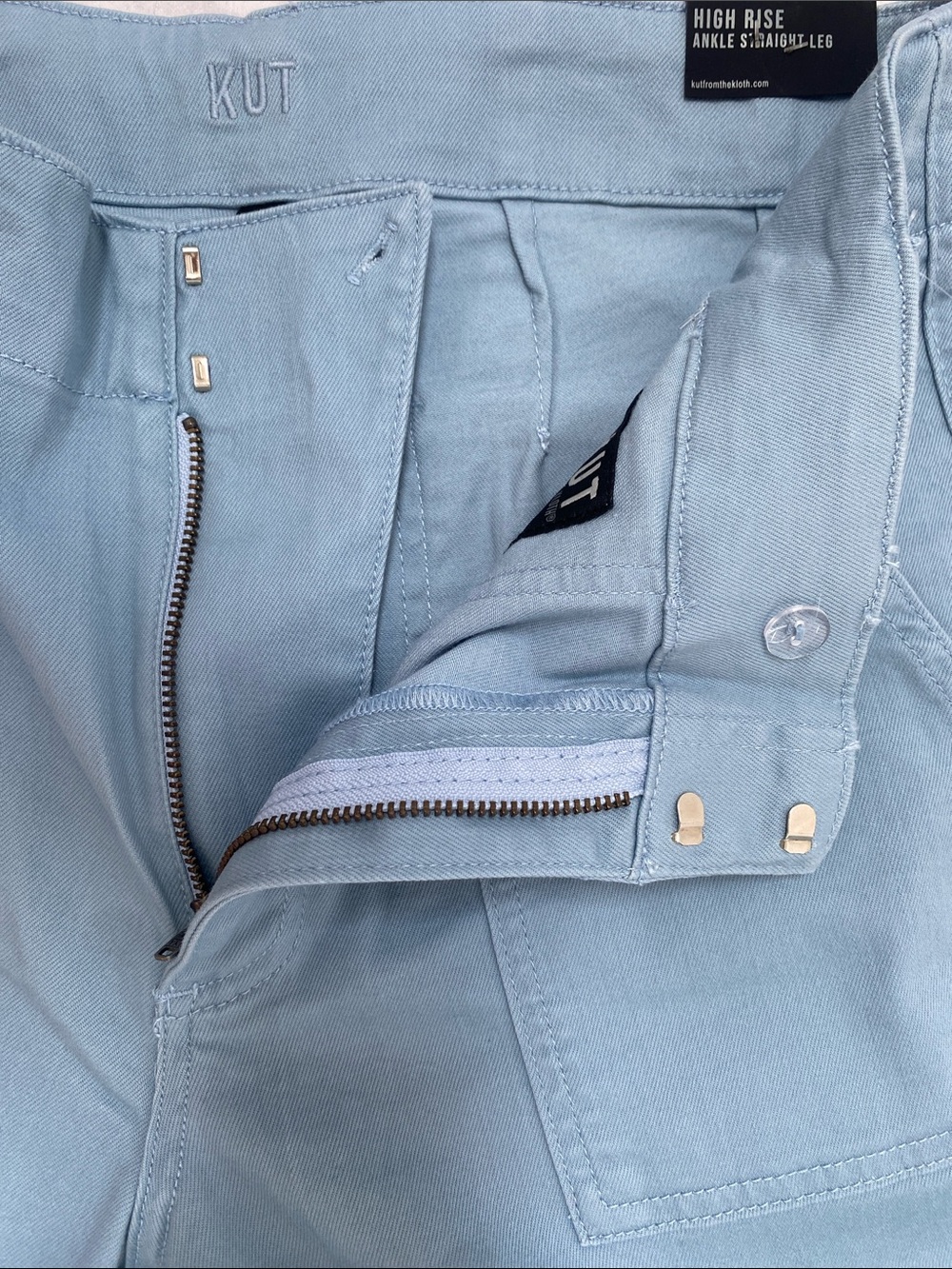 Kut From The Kloth High Rise Ankle Straight Leg Pant - Picture 3 of 5